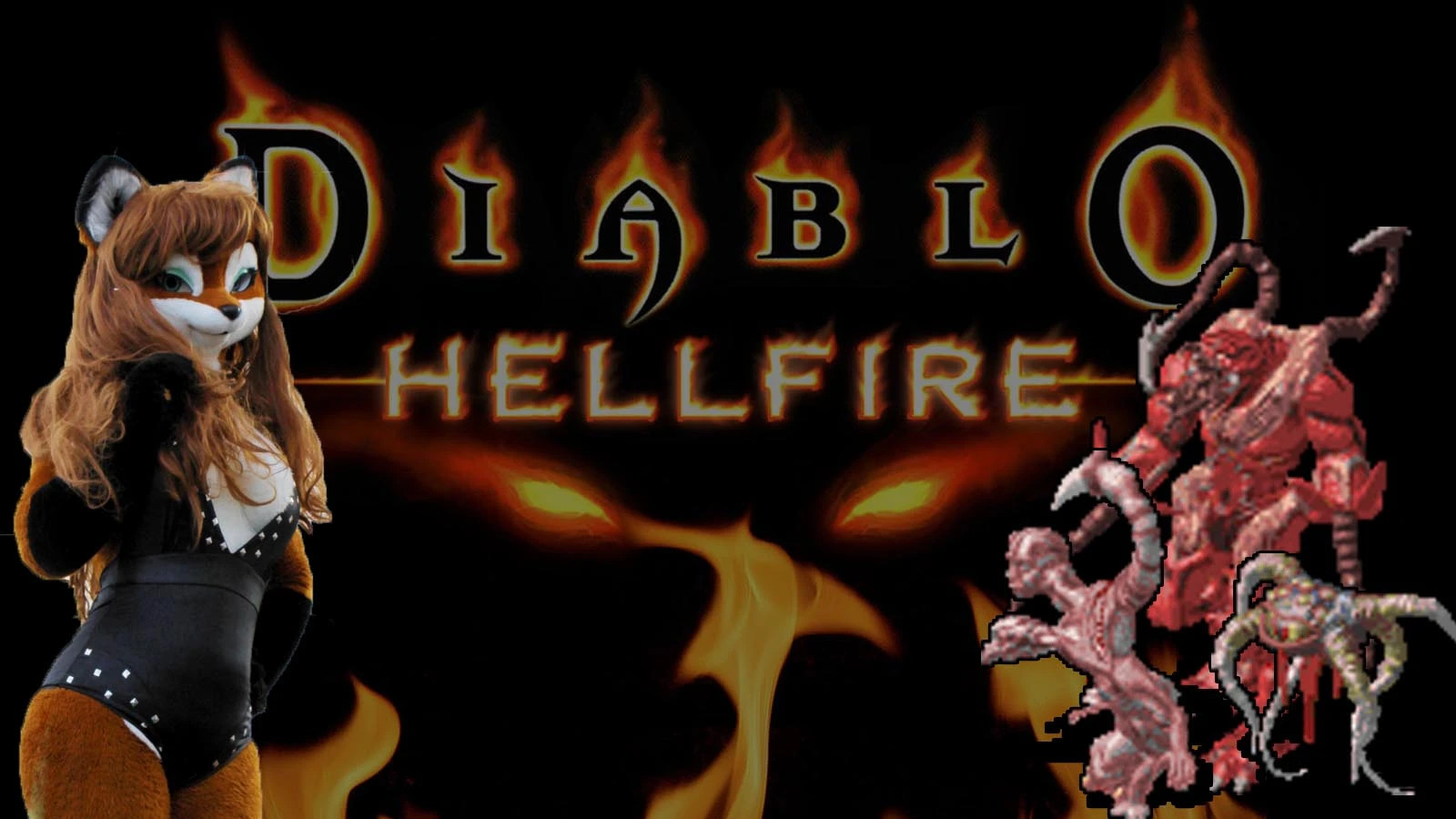 Diablo Hellfire - фурри против тентаклей