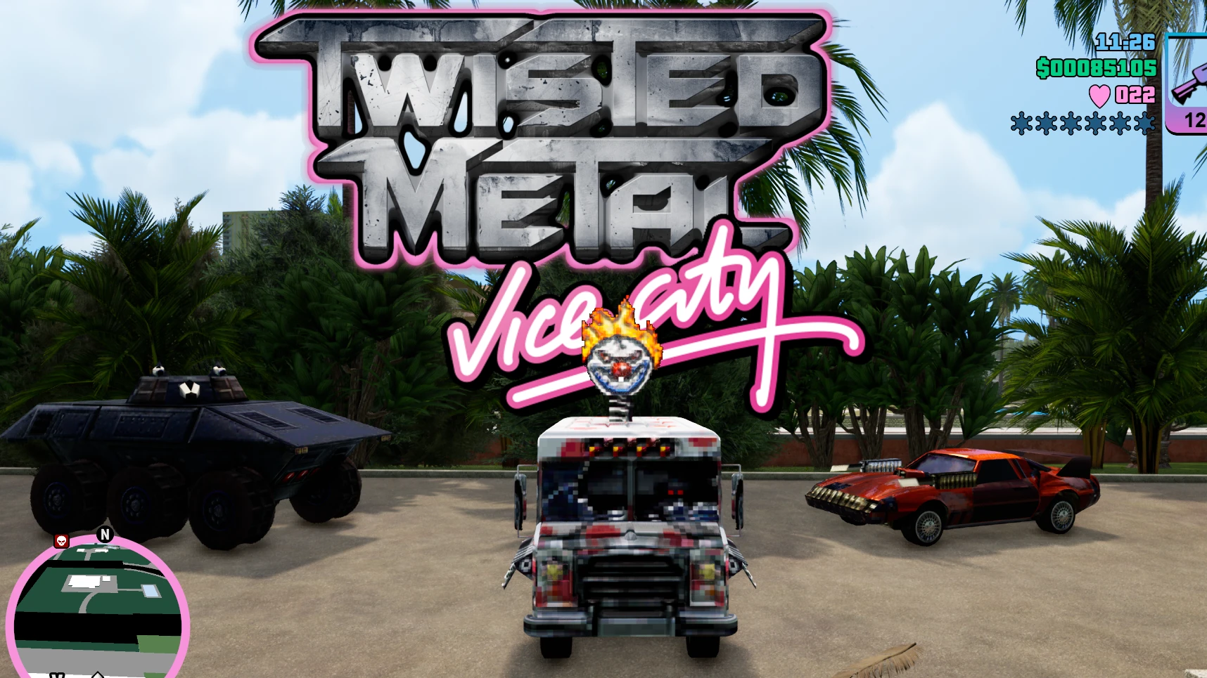 Grand Theft Auto: The Trilogy (Vice City) "Машины из игры Twisted Metal"
