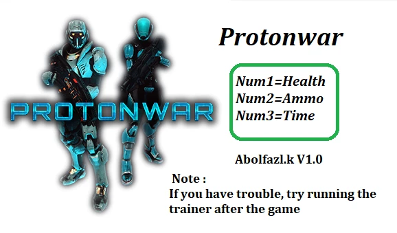 Protonwar: Трейнер/Trainer (+3) [1.0] {Abolfazl.k}