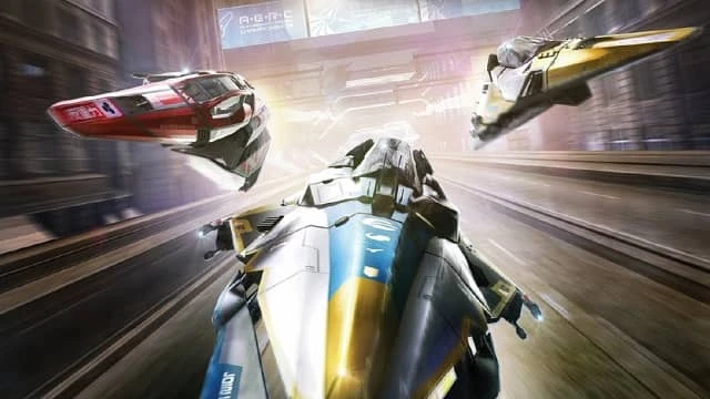 В честь выхода "на золото" игры WipEout Omega Collection, Sony выпустили анитигравитационный корабль