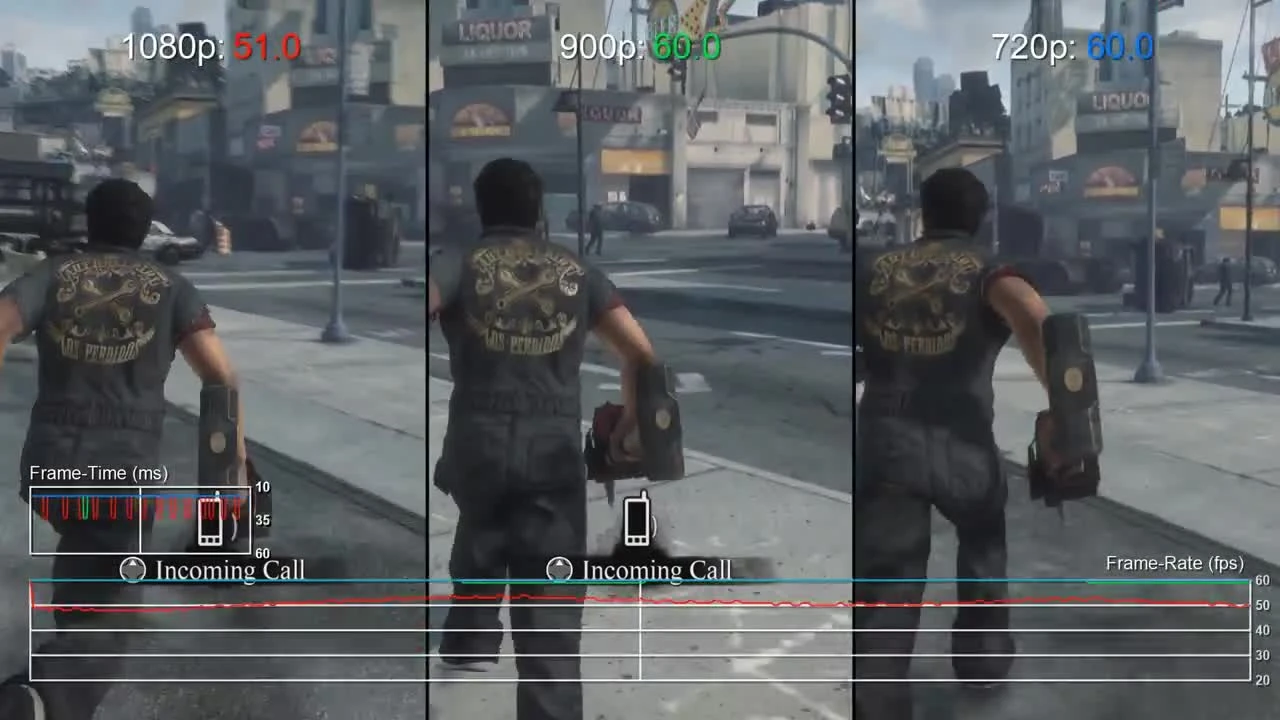 Dead Rising 3 "Тест частоты кадров на PC (Core i5 3570K at 4.5GHz/GTX 780)"