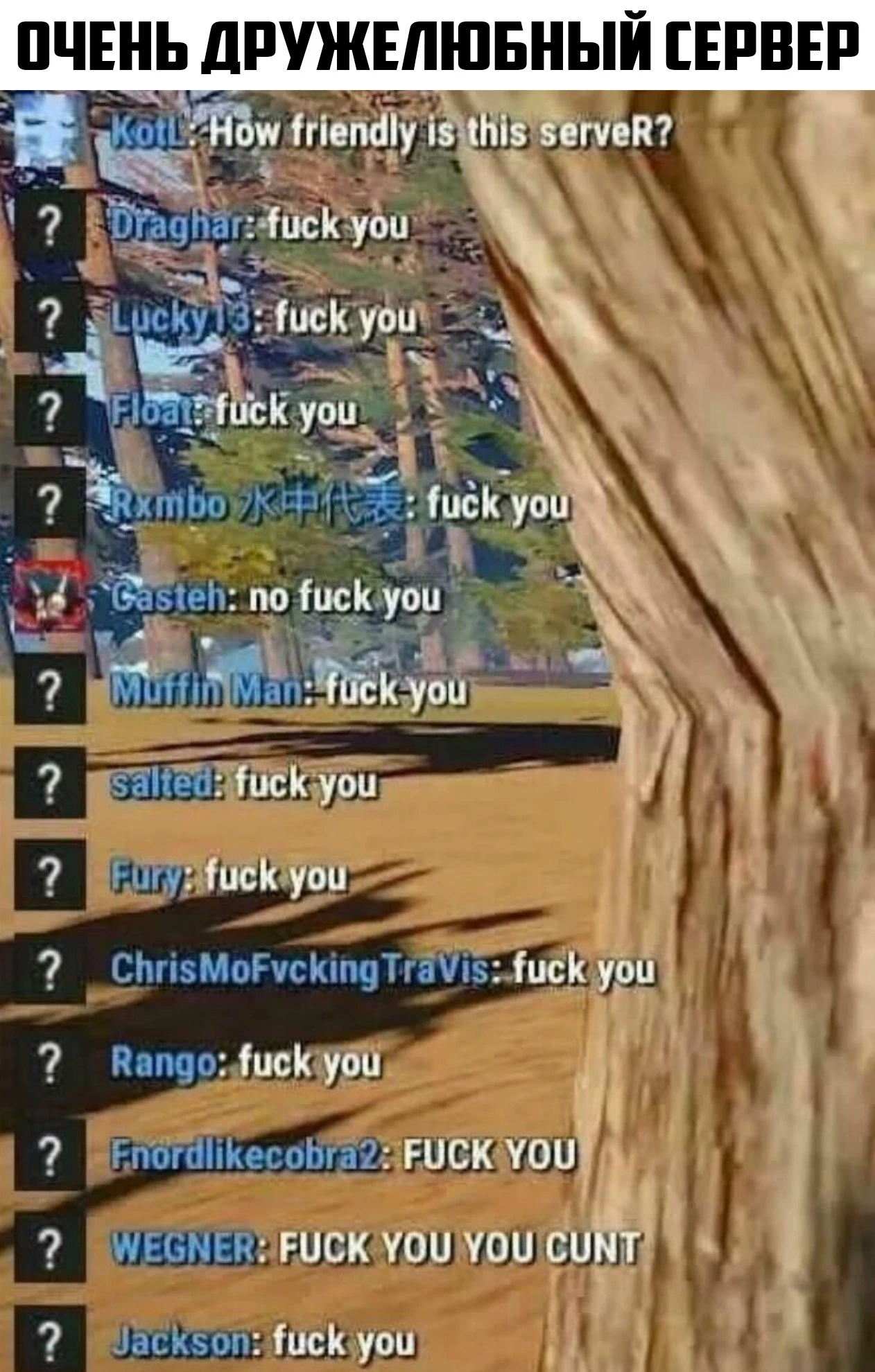 Дружелюбный сервер