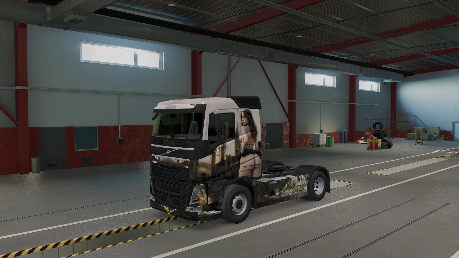 Euro Truck Simulator 2 "Эротический скин Volvo FH Hogwarts 2"