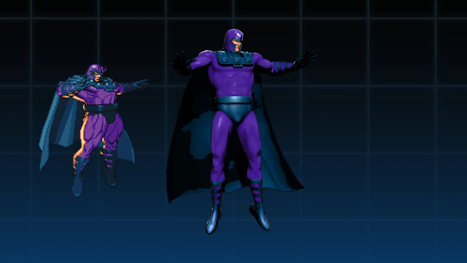 Ultimate Marvel vs. Capcom 3 "Magneto lilac-blue MVC2"