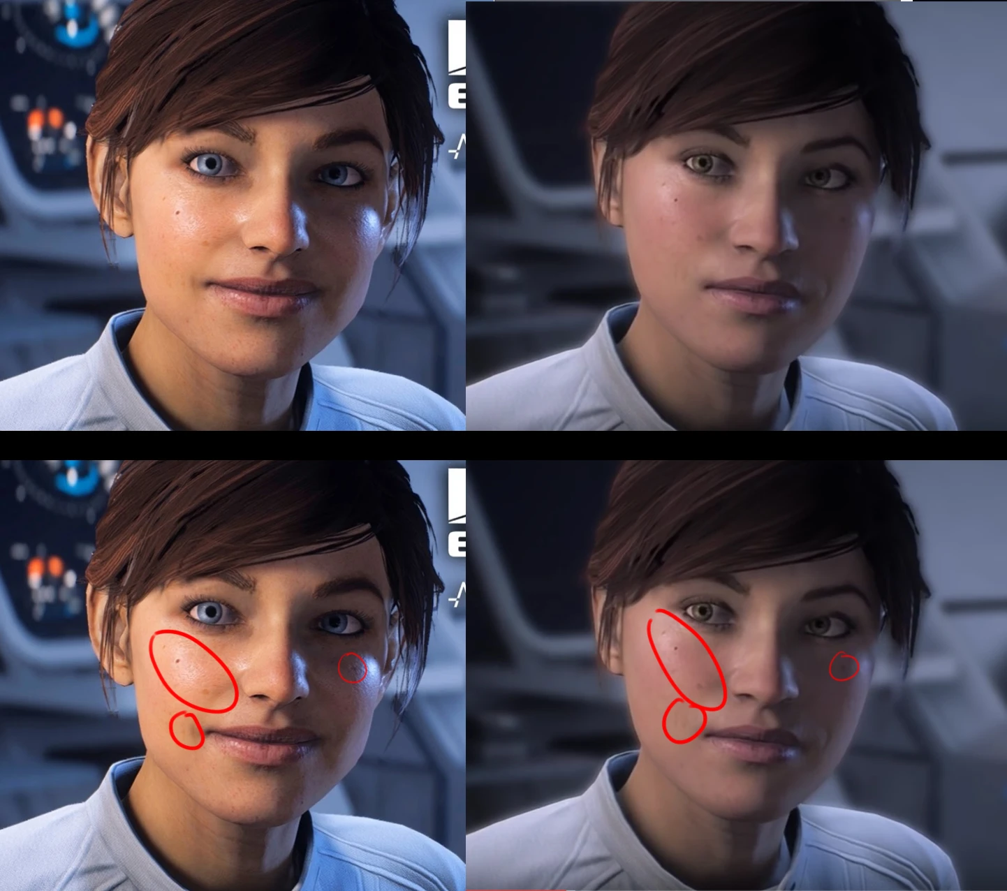 Патч первого дня намеренно уродует лицо протагонистки Mass Effect: Andromeda