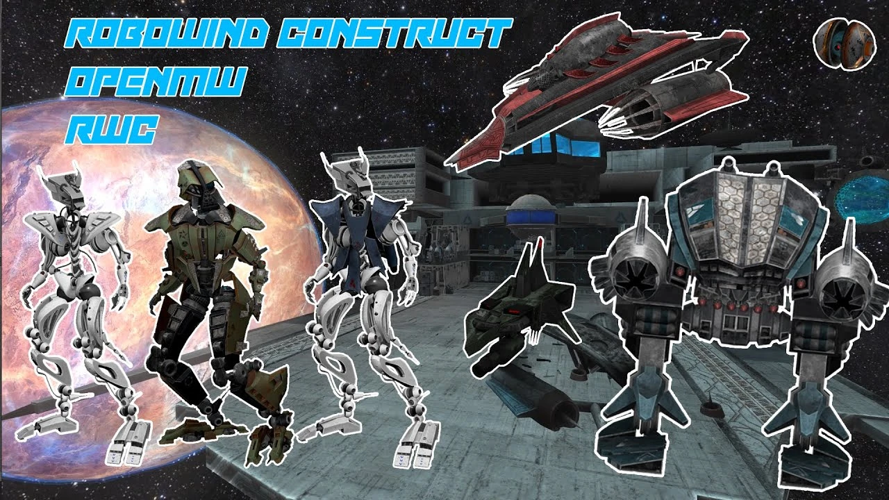 Этот мод призван превратить The Elder Scrolls III: Morrowind в космический шутер с роботами