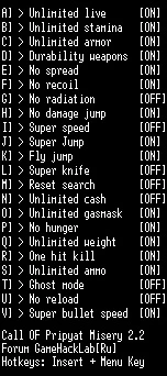 S.T.A.L.K.E.R.: Call of Pripyat - Misery: Трейнер/Trainer (+21) [v2.2] {LIRW / GHL} - Updated: 20.06.2018