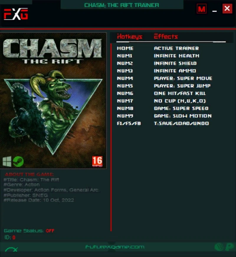 Chasm: The Rift "Трейнер +10" [UPD: 11.10.2022] {FutureX}