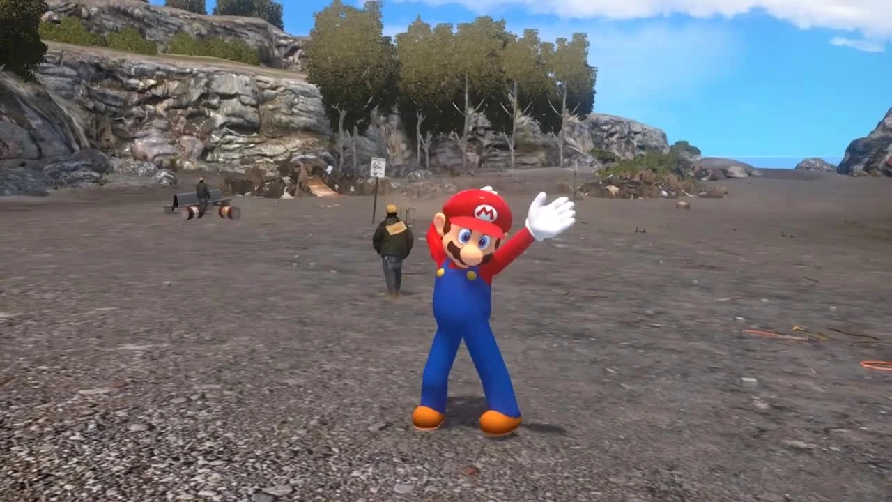 Пародия на Super Mario Odyssey сделаная в GTAIV