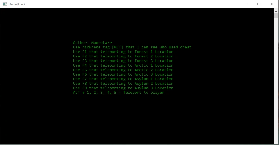 Deceit: Чит-Мод/Cheat-Mode [All Versions] {MannoLaze}