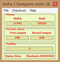 Mafia 3: Редактор Сохранений / Savegame Editor