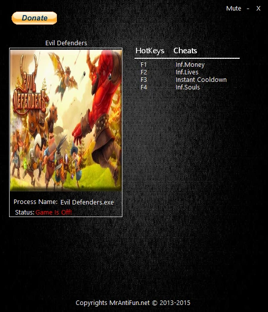 Evil Defenders: Трейнер/Trainer (+4) [1.0] {MrAntiFun}