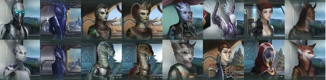 Stellaris "Silfae's Animated Portraits (перезалив)"