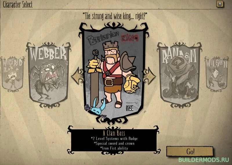 Don't Starve "Король Варваров"