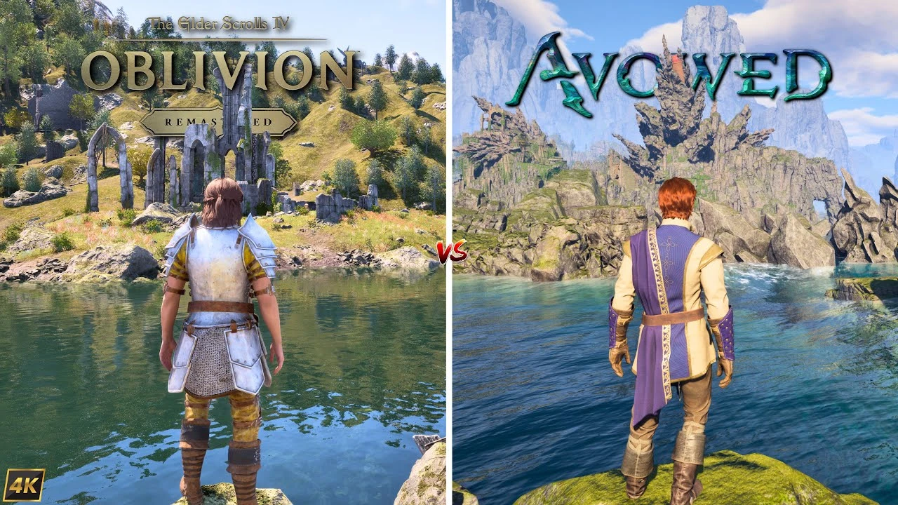 Сравнение графики и деталей в Oblivion Remastered и Avowed