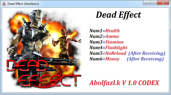 Dead Effect" Трейнер +6" [1.0] {Abolfazl.k}