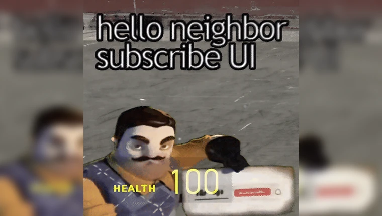 Garry's Mod "Мем с Hello Neighbor в UI интерфейсе"