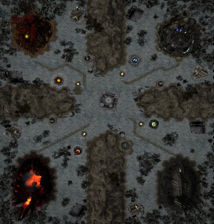 Disciples 3: орды нежити "Карта на 4-х (песочница)"