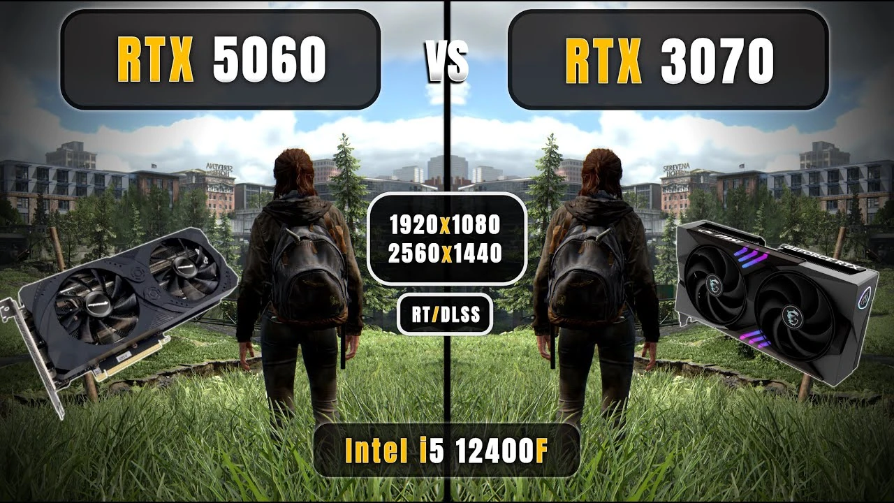 RTX 5060 против RTX 3070 в 13 требовательных играх