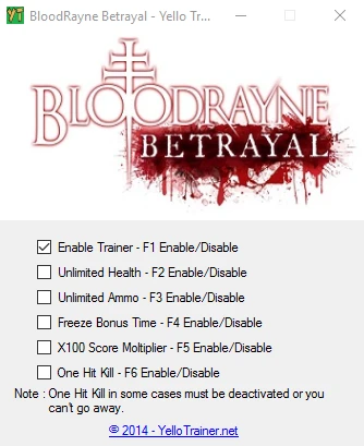 BloodRayne: Betrayal: Трейнер/Trainer (+5) [1.0] {Yello}