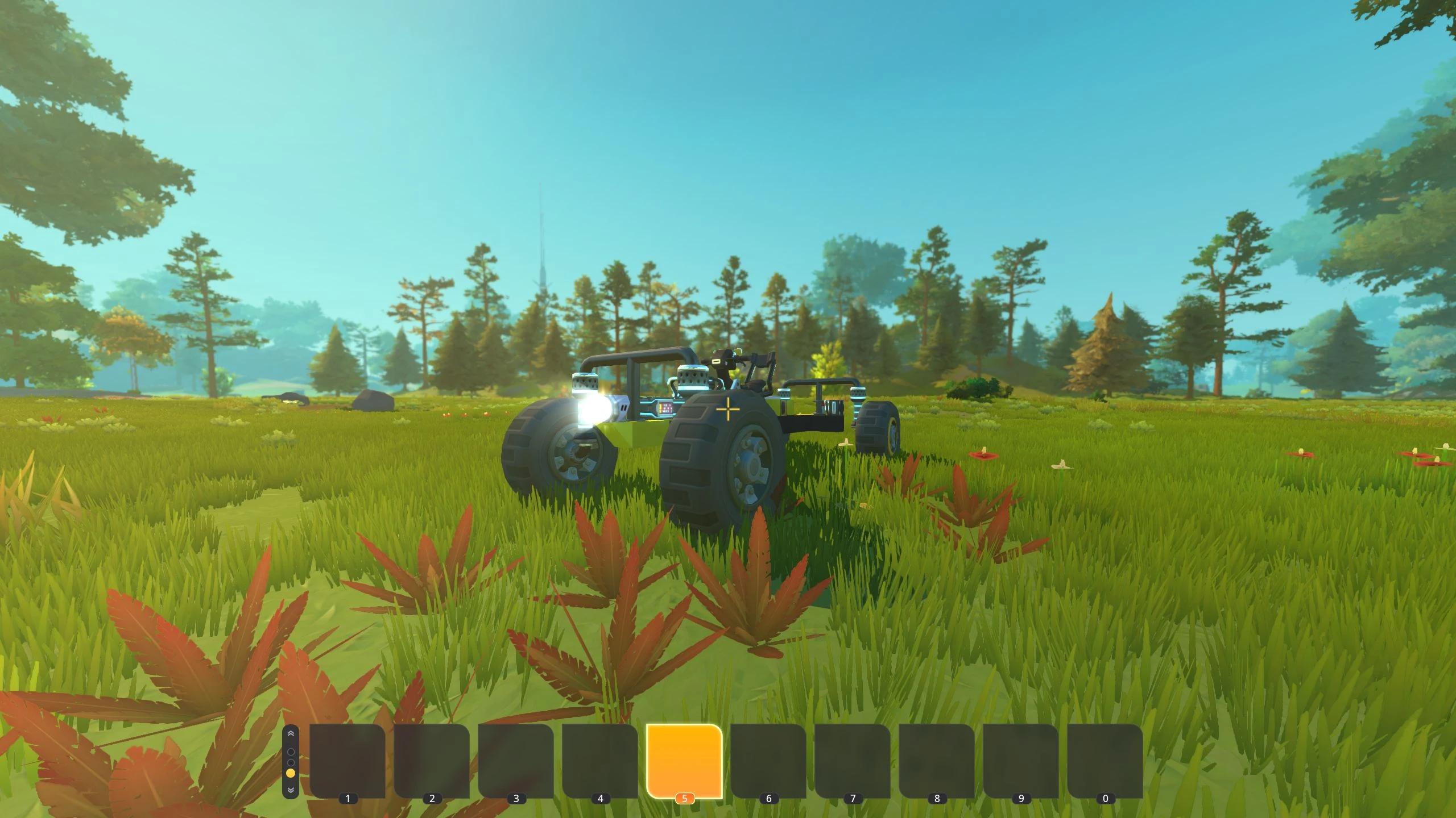 Scrap Mechanic "Подруливающая задняя ось - машина"