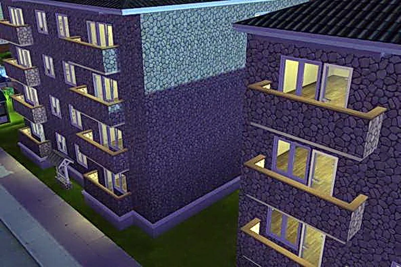 The Sims 4 "Многоквартирный дом для сдачи на 20 квартир"