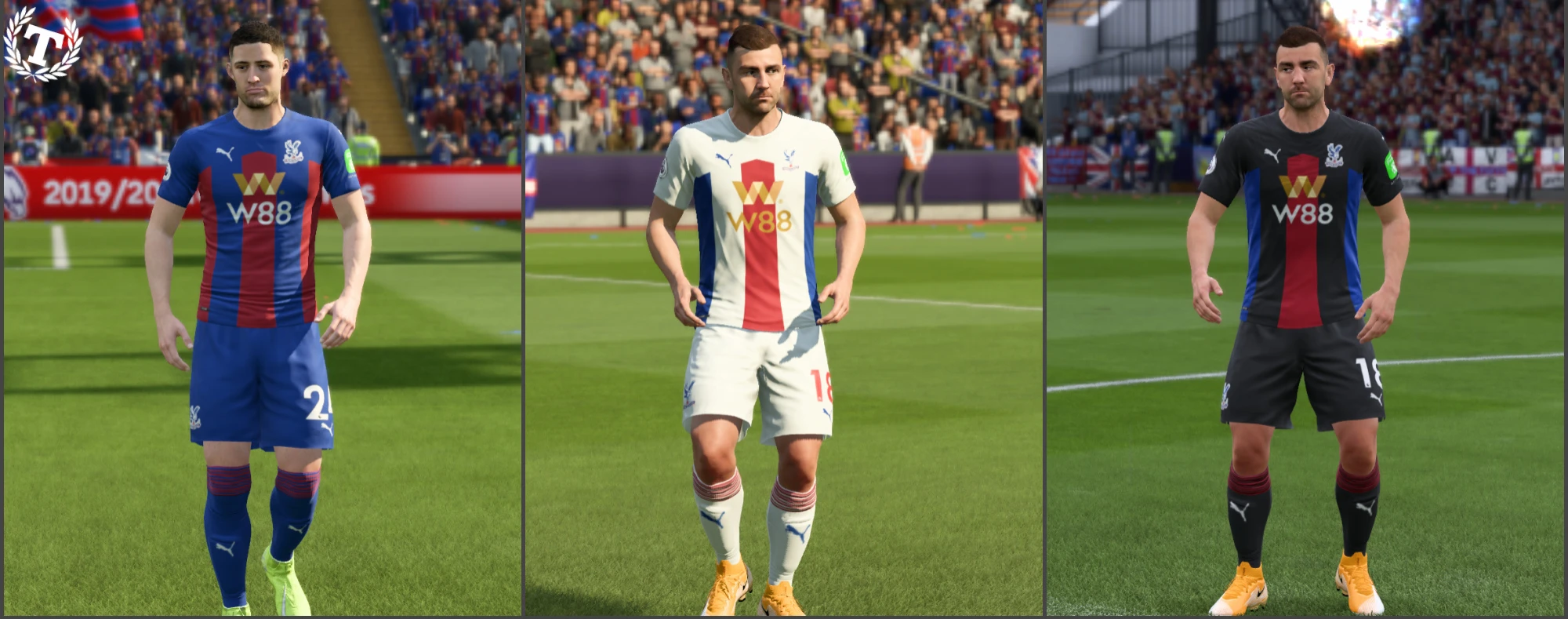 FIFA 20 "Форма Кристалл Пэлас на сезон 20-21"