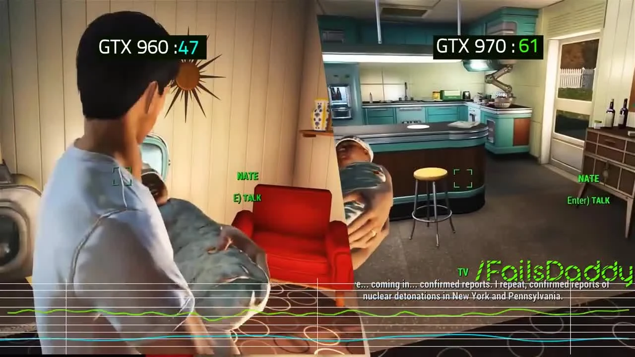 Fallout 4 - разблокировка ФПС | GTX 960 vs GTX 970