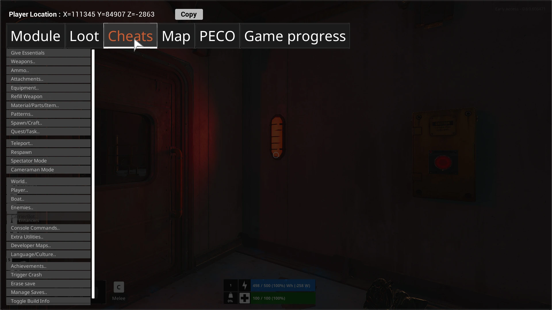 The Last Caretaker "Меню разработчика" [0.0.1] {KeinZantezuken}