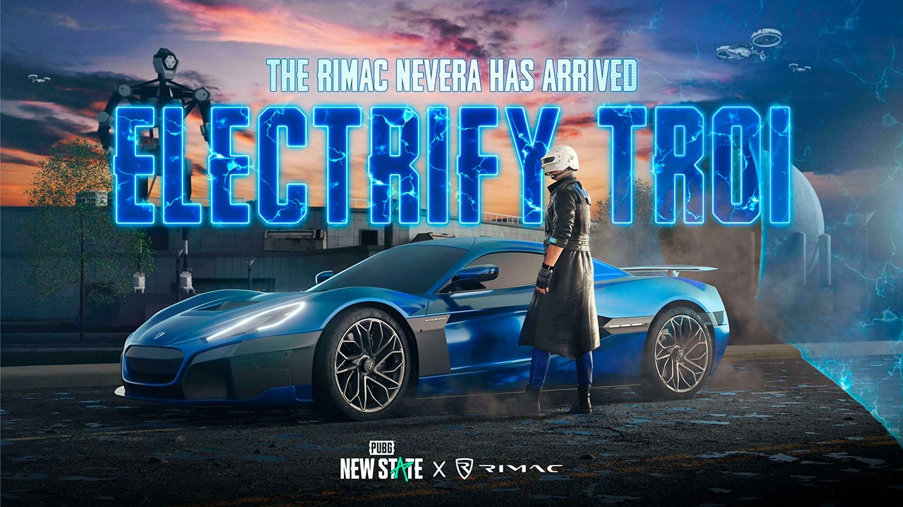 В январе в PUBG: New State добавят скоростной гиперкар Bugatti Rimac Nevera