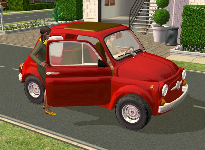 The Sims 2 ''Замена карьерного автомобиля / Fiat 500''