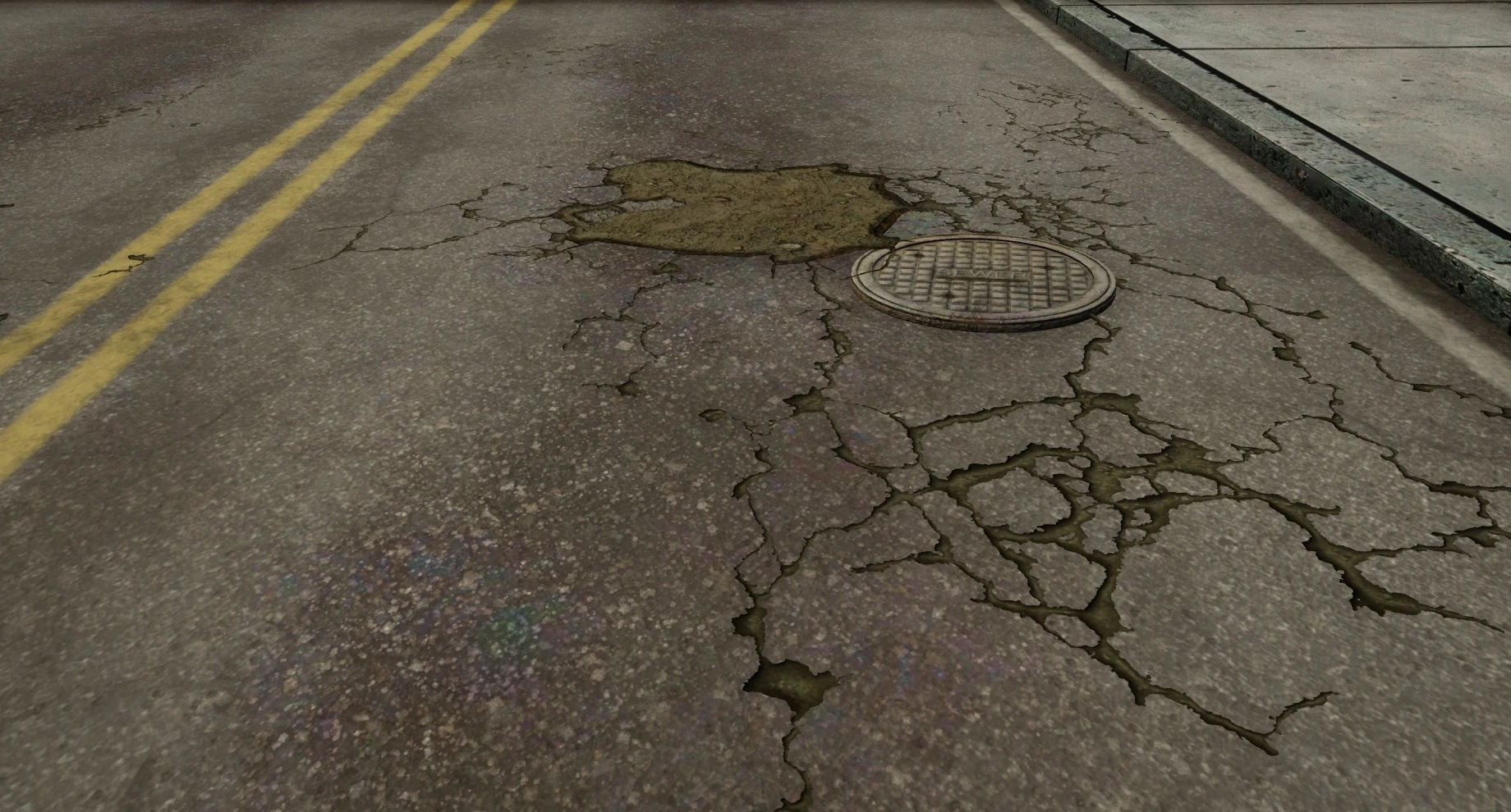 Grand Theft Auto: The Trilogy (San Andreas) "Исправление наложения текстур дороги"