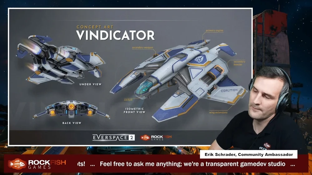 Представлен класс тяжелых истребителей в Everspace 2