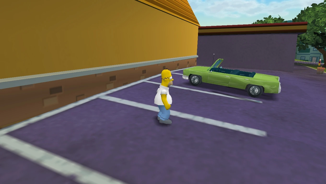 The Simpsons Hit & Run "Зеленый седан"