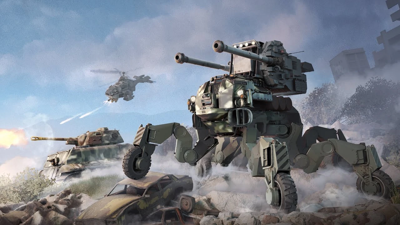 Для Crossout вышло обновление "Весенний замес", теперь и с вертолетами в потасовке