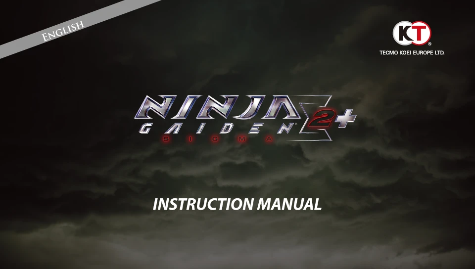 Ninja Gaiden Sigma 2 "Instruction manual"