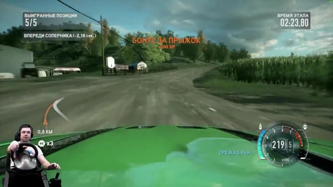 Батл с мафией в Чикаго Need for Speed: The Run на руле Fanatec Porsche GT2