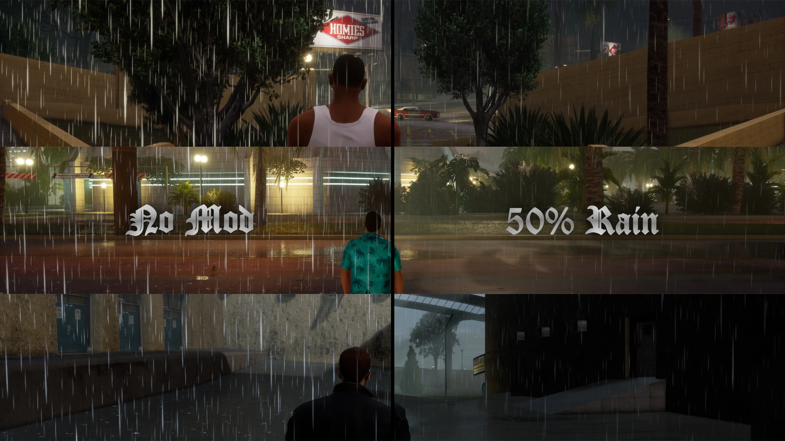 Grand Theft Auto: The Trilogy "Фикс дождя - Rain Fix"