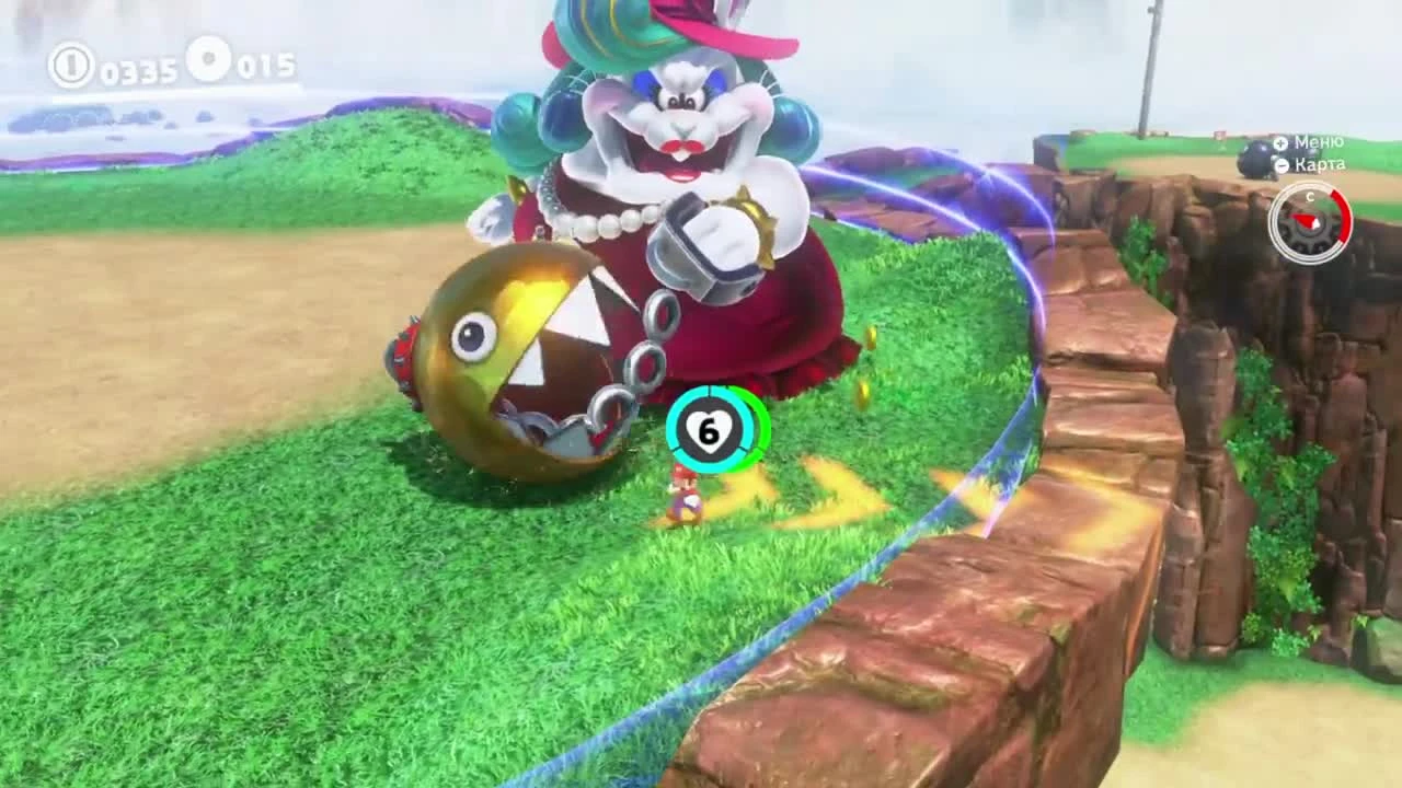 Super Mario Odyssey {Switch} прохождение часть 2 - ВЕРХОМ На ДИНОЗАВРЕ