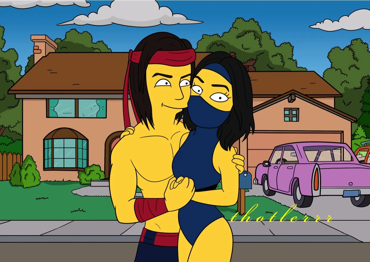 Героев Mortal Kombat сделали в виде "Симпсонов"