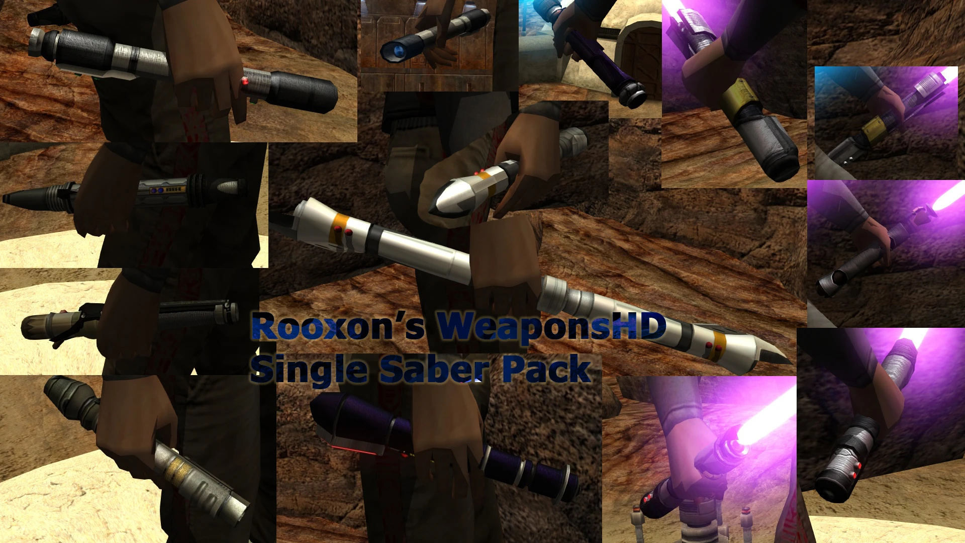 Star Wars: Jedi Knight - Jedi Academy "Single Saber Pack - Rooxon's WeaponsHD"