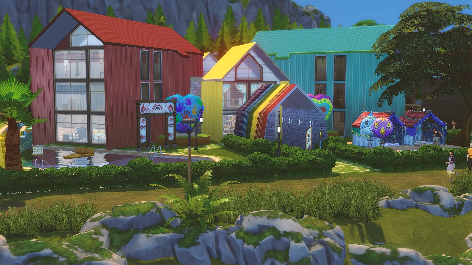 The Sims 4 "Детский лагерь Радуга"