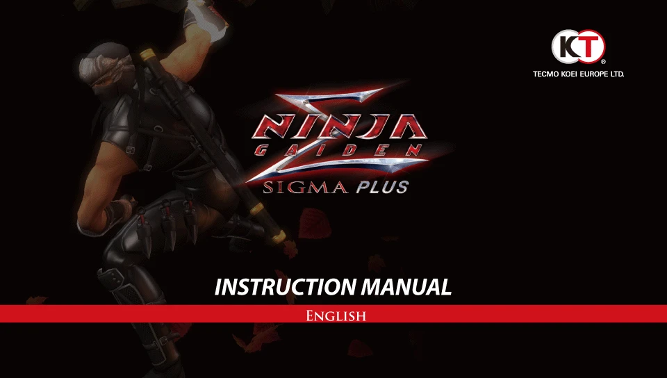 Ninja Gaiden Sigma "Instruction manual"