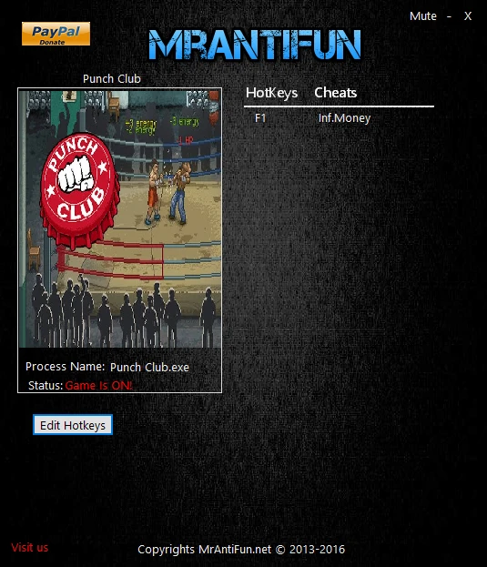 Punch Club: Трейнер/Trainer (+1: Деньги / Money) [1.0] {MrAntiFun}