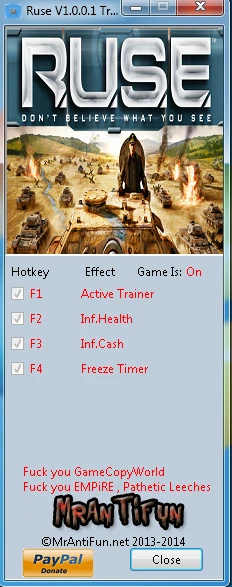 R.U.S.E.: Трейнер/Trainer (+3) [1.0.0.1] {MrAntiFun}