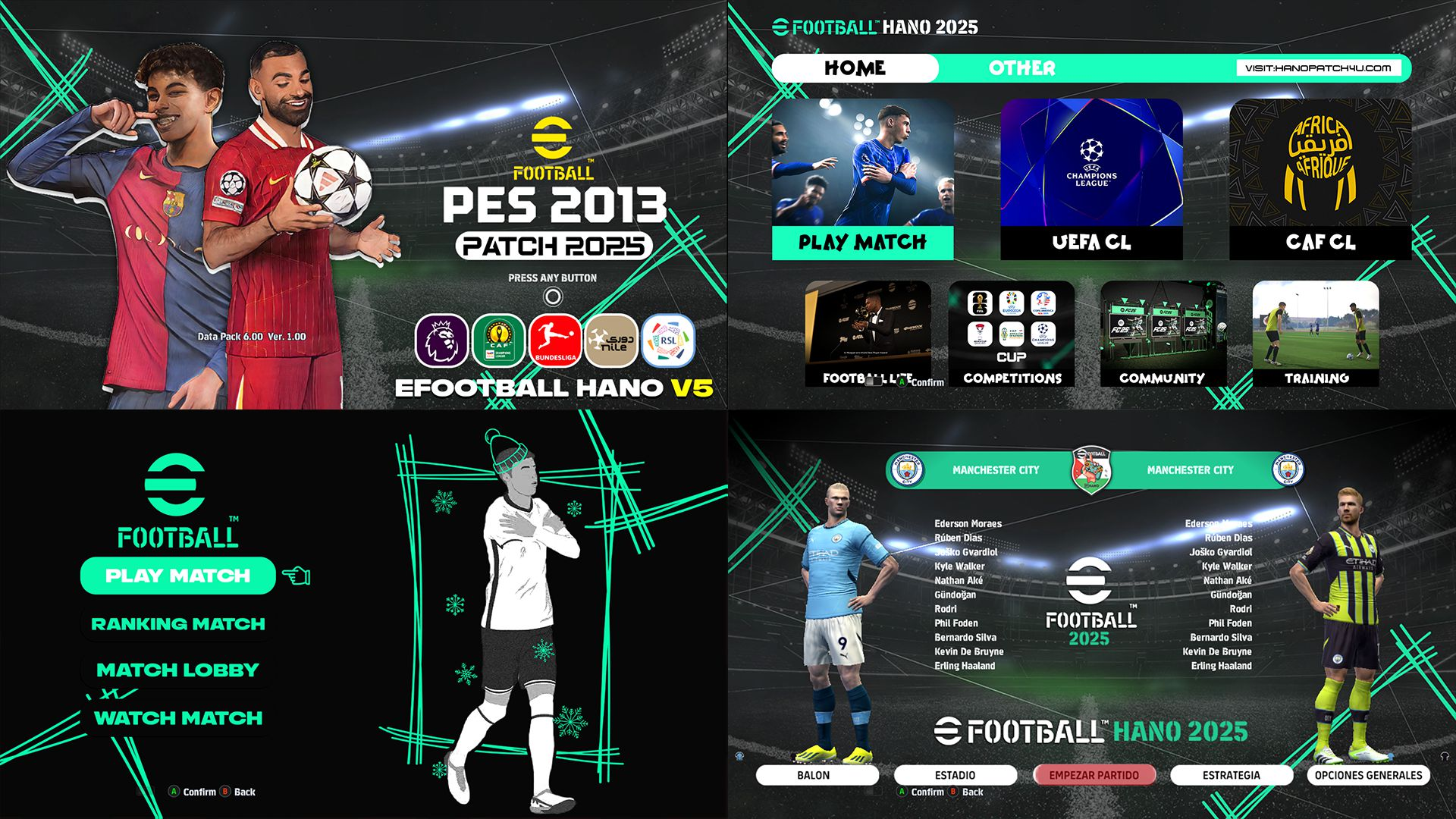 PES 2013 "eFootball HANO Patch Сезон 2024-2025" [5.2]