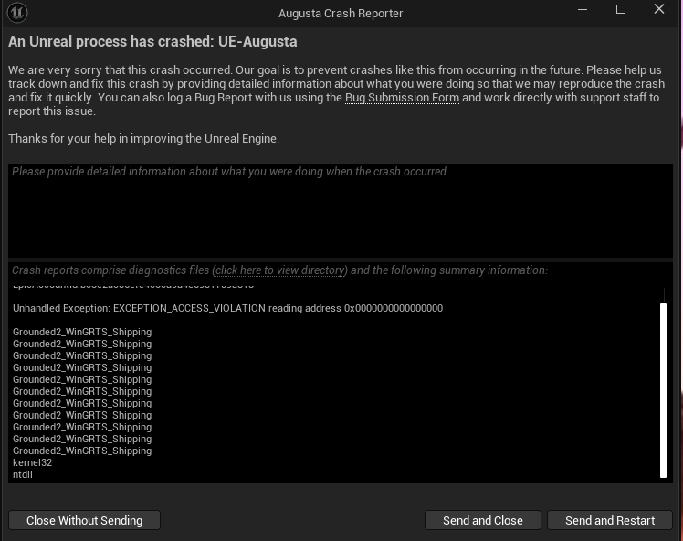 Вылет из игры