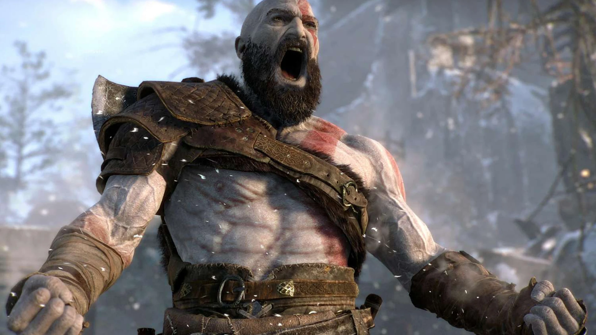 На футбольных трибунах болельщики сформировали грозного Кратоса из God of War