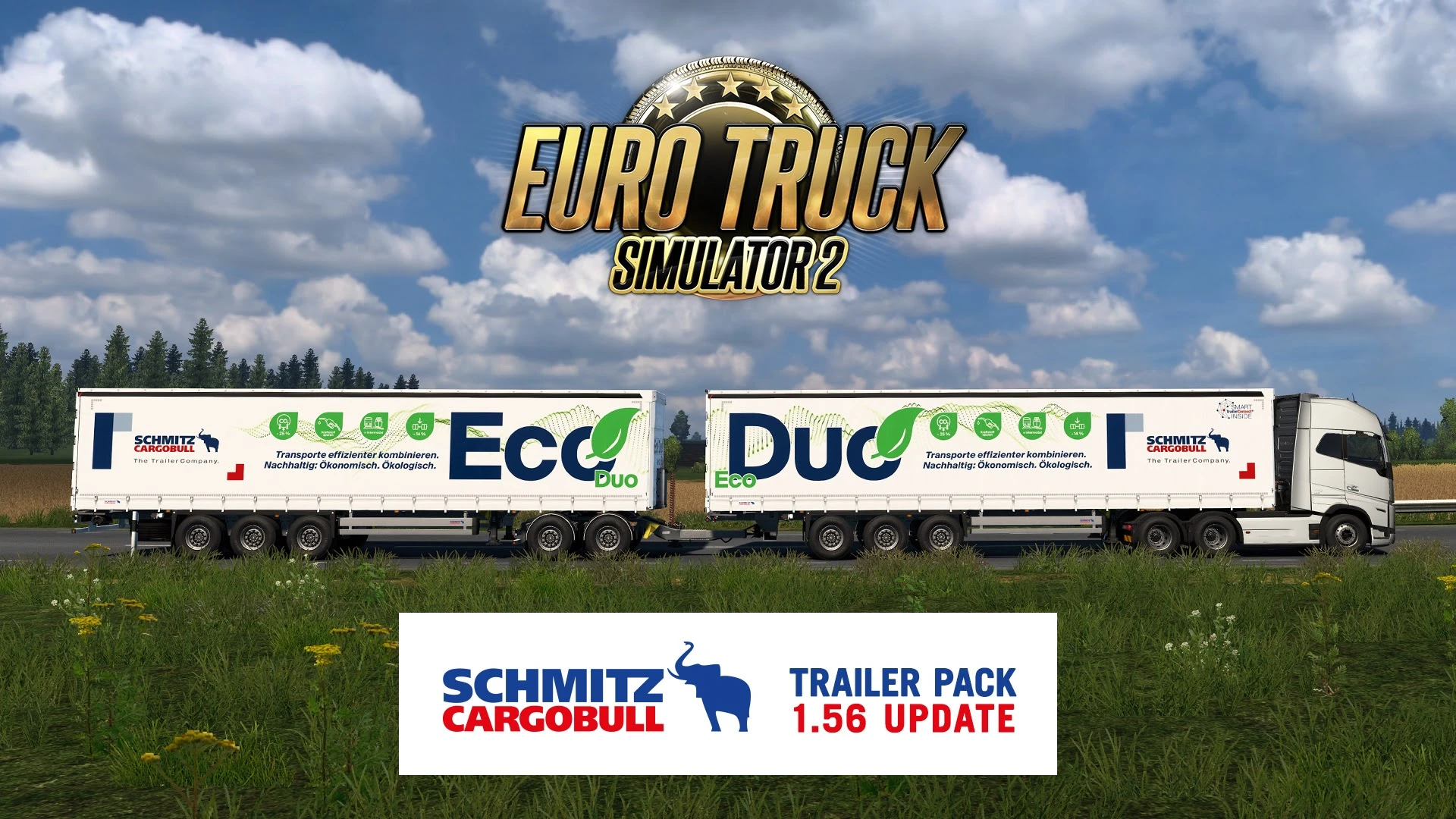 В патче 1.56 для Euro Truck Simulator 2 будет обновлено DLC Schmitz Cargobull Trailer Pack