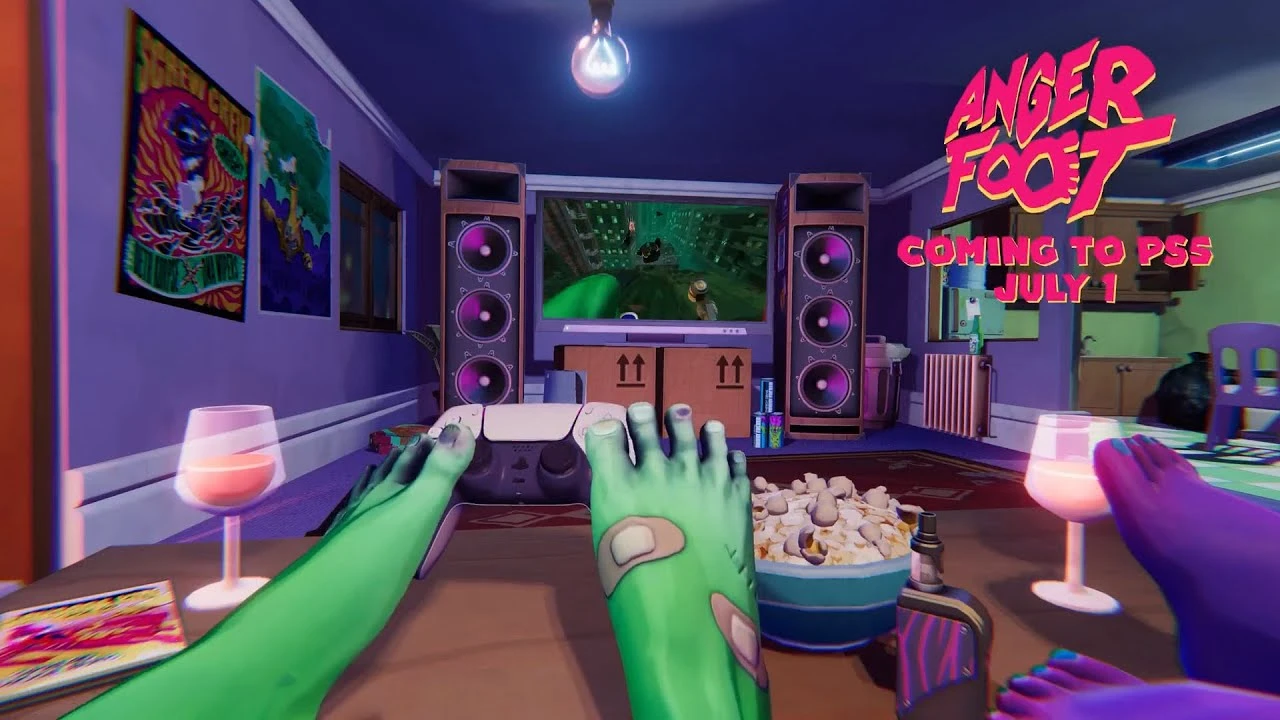 Безумный хардбас-шутер Anger Foot вышибает двери на PlayStation 5 - релиз уже 1 июля